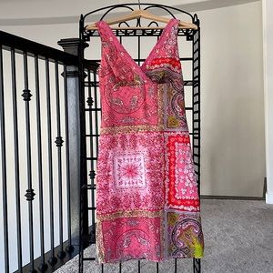 Xhilaration Colorful Sleeveless V-Neck Dress Size S